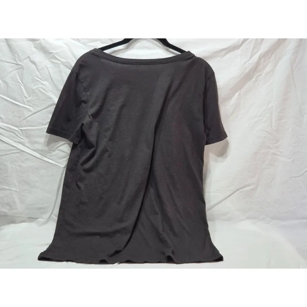 Free People We The Free Roam Free Distressed Horse Graphic Tee Charcoal Black M